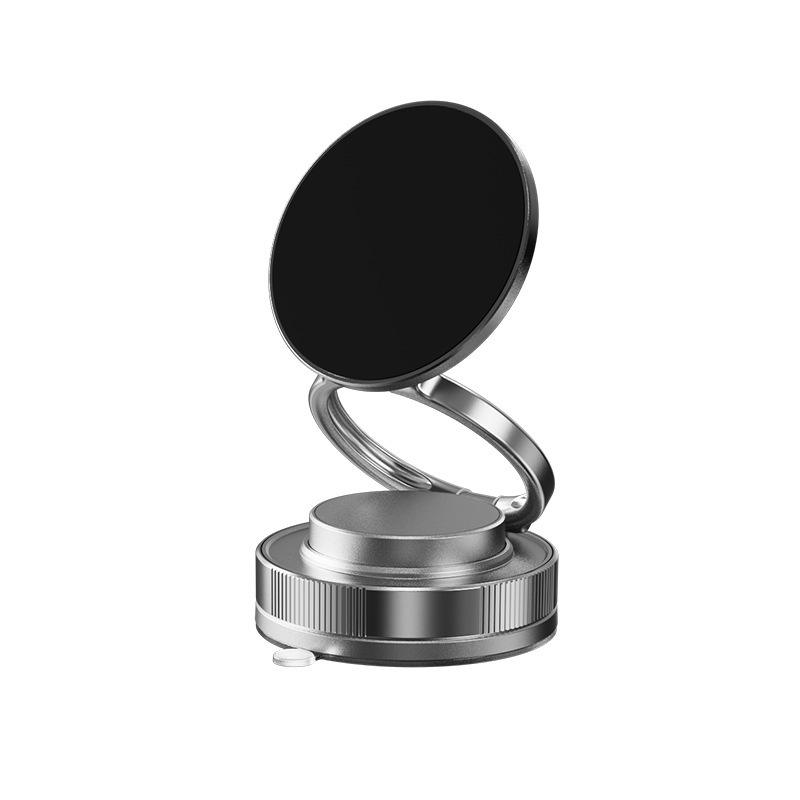 2025 New Vacuum Suction Cup Magnetic Car Phone Holder - 360 Degree Rotating Super Strong Magnetic Na